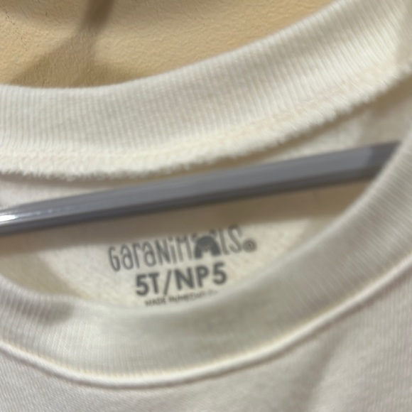 Kids White Cat Print Sweatshirt - Picture 2 of 5